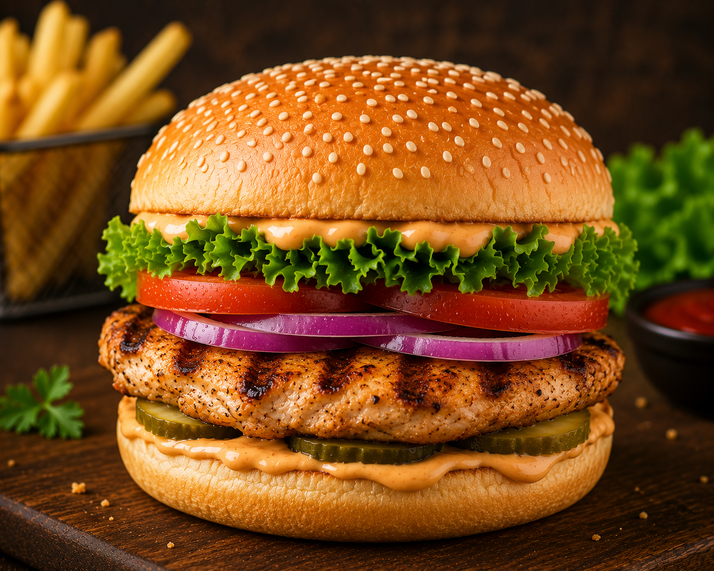 Grilled Chicken Burger