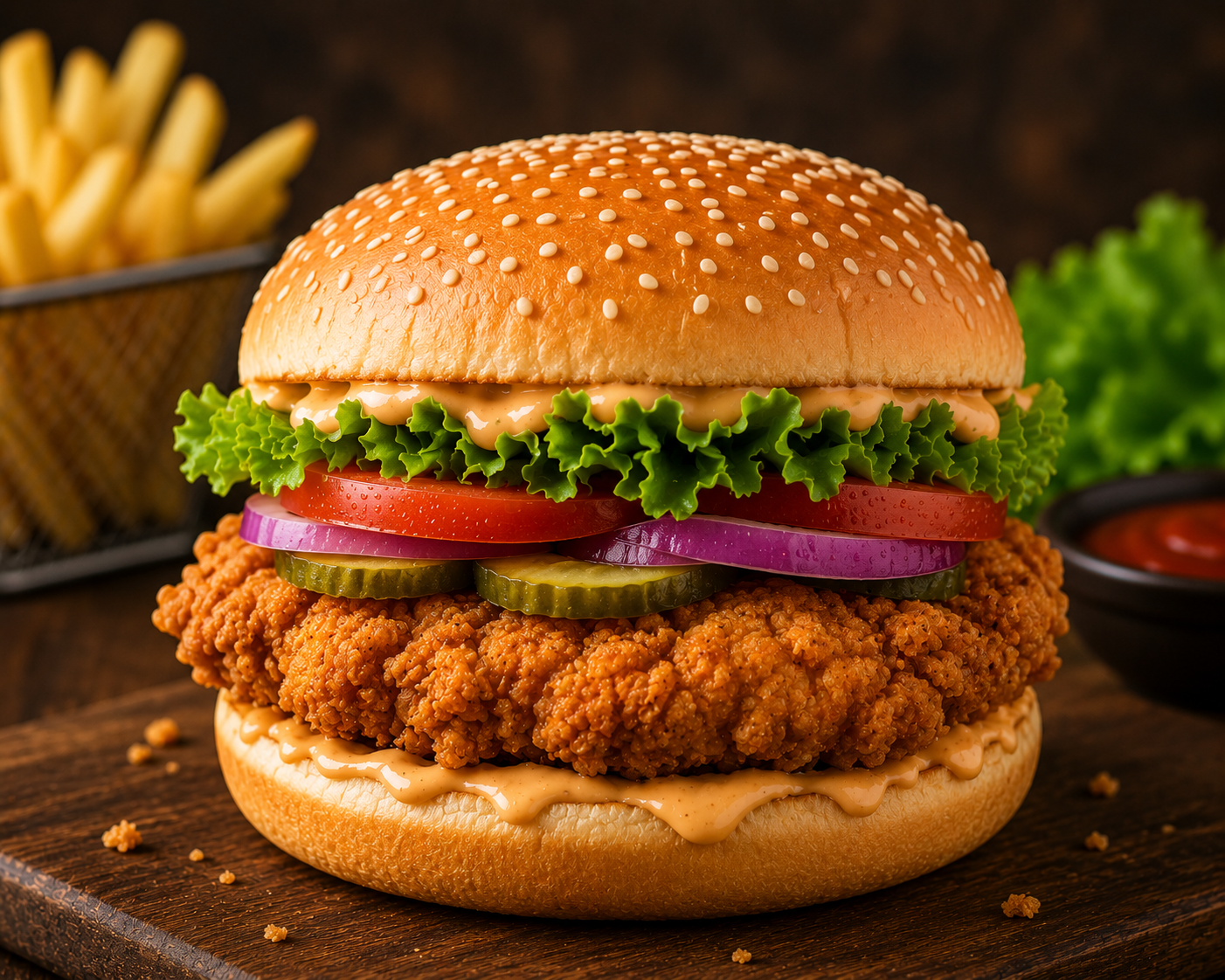 Fried Chicken Burger