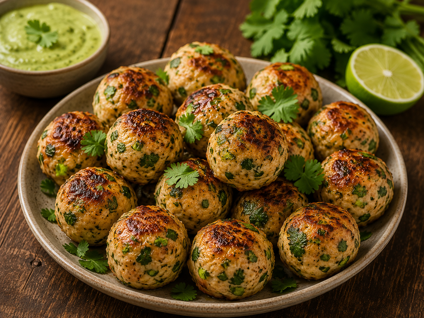 Cilantro Chicken Balls