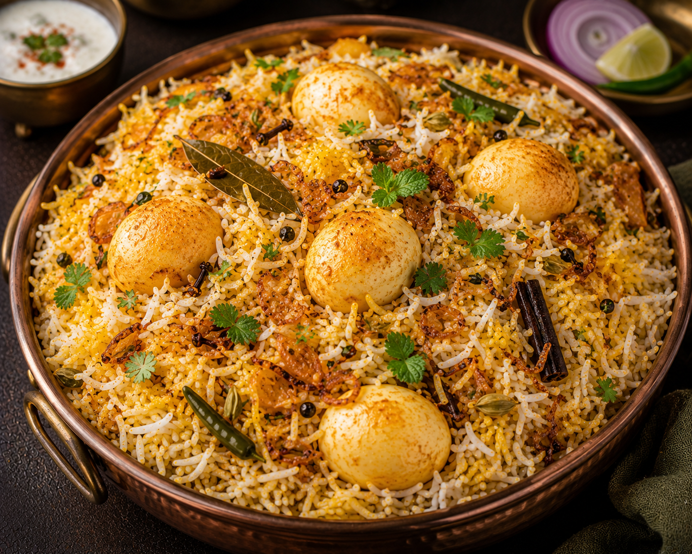Kolkata Egg Biryani
