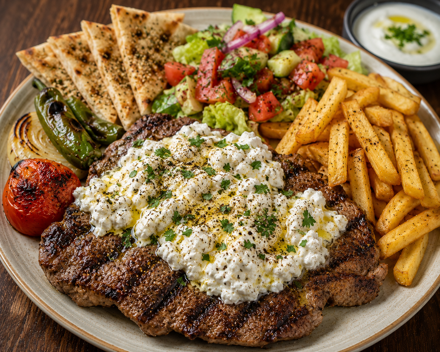 Lebanese Cottage Cheese Steak