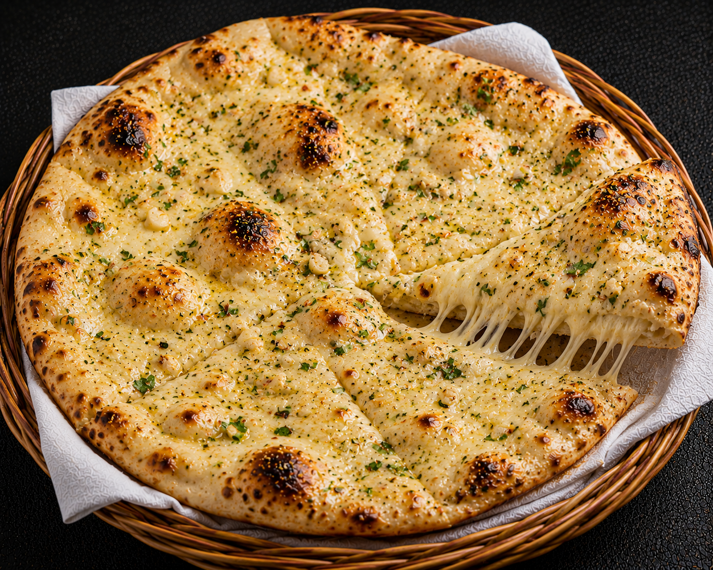 Cheese Garlic Naan